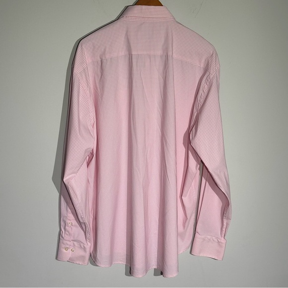 Peter Millar Summer Comfort Shirt Button Up Performance Pink Gingham Siz… - Picture 9 of 14